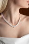 Heliophilia Silver Collar Multicolor con Colgante de Aleación